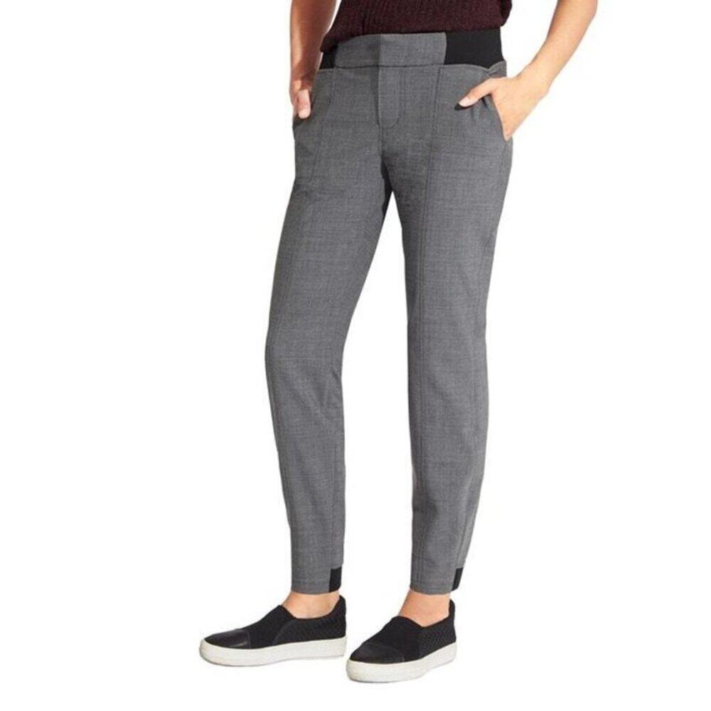 Athleta Womens Work It City Pants Size 2 Charcoal Heather Wool Blend Size 14 NEW